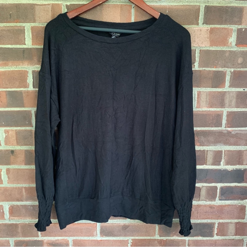 Lucky Brand Women’s Long Sleeve Scoop Neck Top Sweater Size Medium Regular